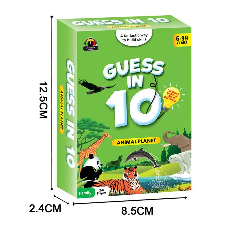 Educational Game Animal Planet Guess In 10 Card Smart Questions General Knowledge for Families