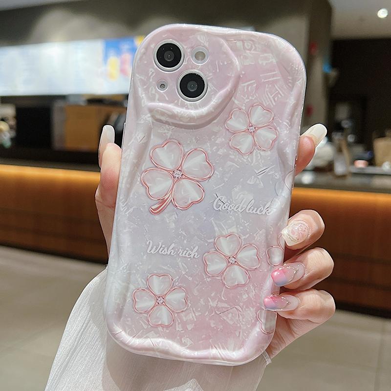 Мягкий чехол с цветочным рисунком для Samsung A55 S24 Ultra A35 A54 A53 A34 S23 IPhone 15 11 Reno 11 8T Realme C55 C67 Xiaomi 13T Redmi Note 13 Note 12