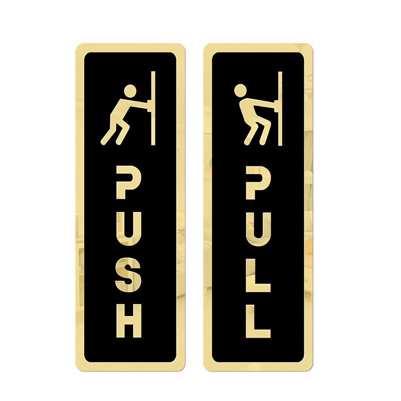 3D Embossed Self-Adhesive Acrylic Door Sign for Offices, Departments, or Toilets