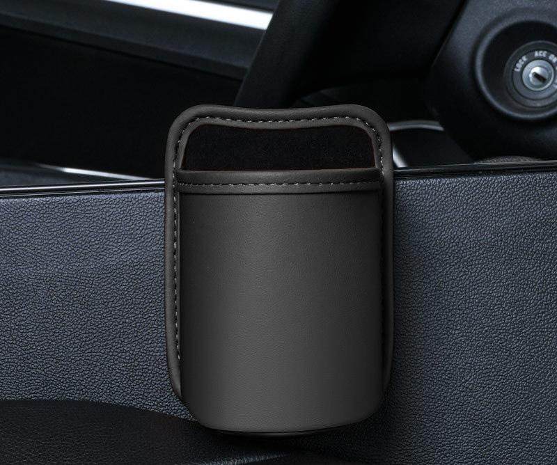 For Car Interior Accessories Car Door Cup Holder Leather Automotive Drink Rack Storage Bin Auto Back Seat Cup Holder Organizer