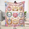 God's Words Blanket Soft Warm Cozy Suitable for Sofa Office Chair Livingroom Four Seasons Universal Stylish Decor Best Holiday Gift for Friends Family