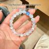 Natural Blue Moonstone & Aquamarine Bracelet for Attraction & Emotional Balance