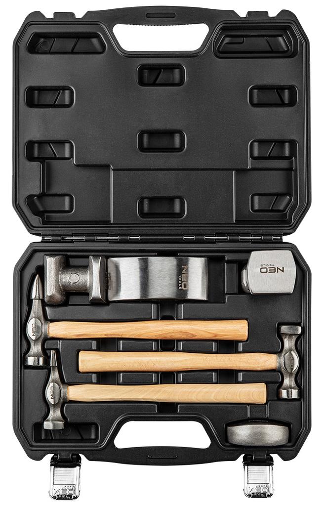 Set of sheet metal hammers 7 pcs.