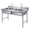 Commercial Stainless Steel Single Basin Sink with Nano Coating