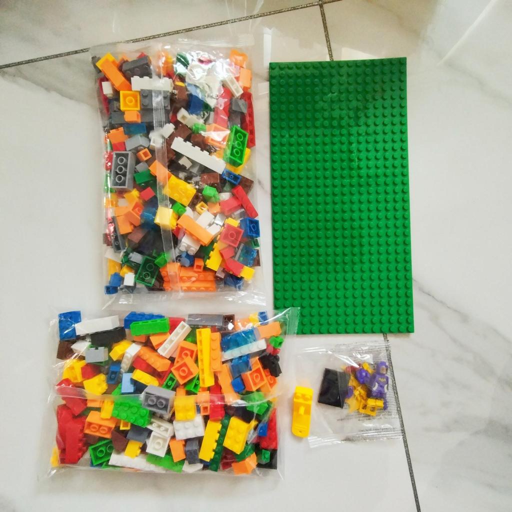 Building Blocks Hybrid Particles520g Bulk 17Colours DIY Toys for Children Free Base Plate Jigsaw Puzzle