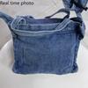 Женская сумка через плечо, Япония и Южная Корея, изысканная джинсовая сумка из стираного денима, художественный стиль, индивидуальность, креативность, портативная сумка, сумка через плечо