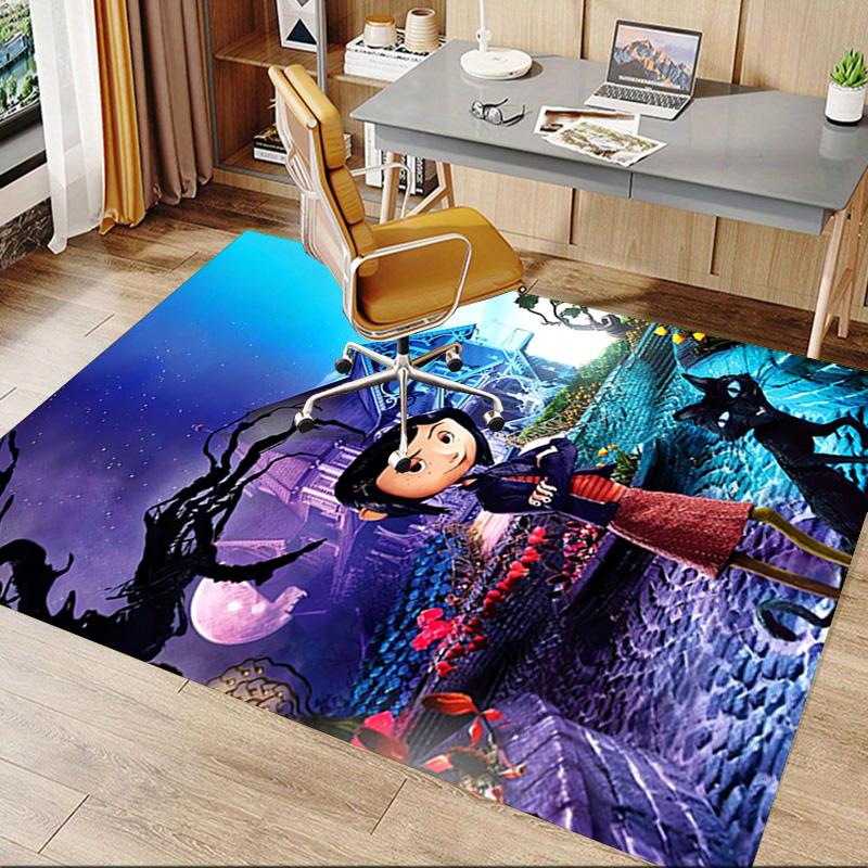 Spooky Night Adventure Carpet For Playroom Bedroom Living Room Sofa Home Decorkids Game Area Rug Nonslip Floor Mat