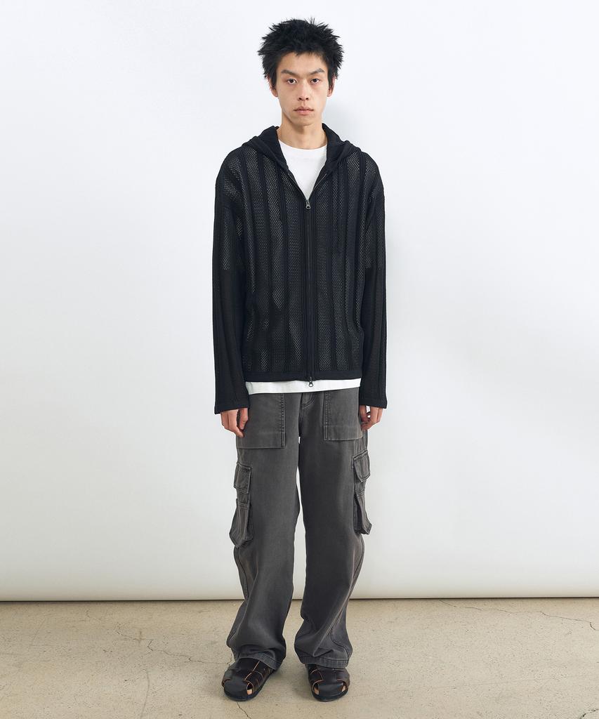 INSILENCE Garment Dyed Combat Cargo Charcoal