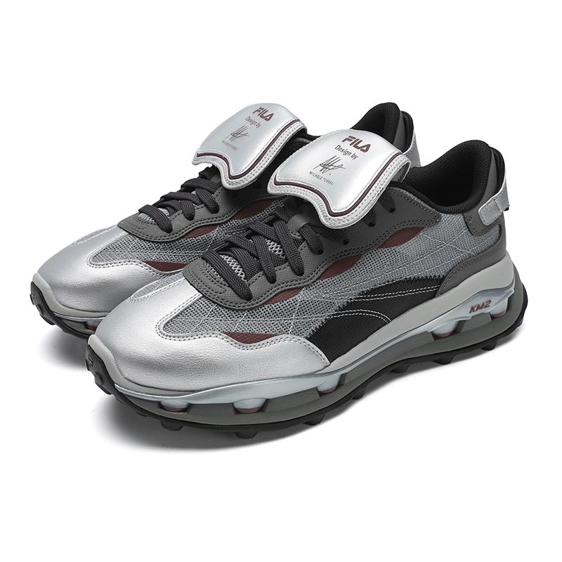 Fila KM2 Устойчивые к истиранию Покрытие Поддержка Баланс Легкие Низкие по высоте Треккинговые ботинки Мужские Средне-серый F12M533121FMG
