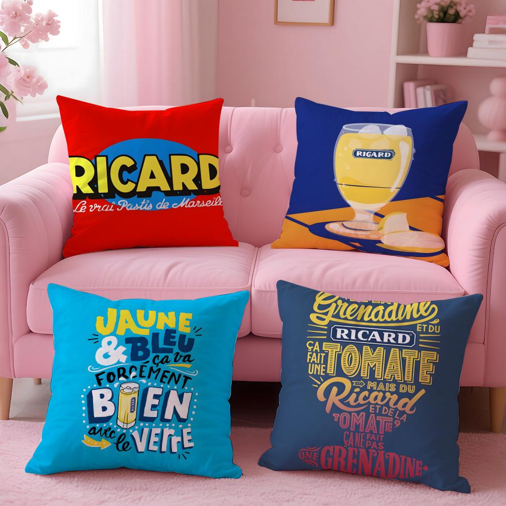 Beverage RRichards Drink Cushion Cover Breathable Linen Pillowcase Summer Odorless EcoFriendly Invisible Zipper Washable