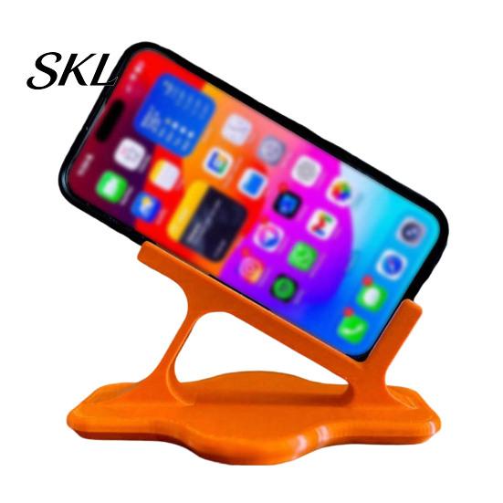 Niche Art Gift Lazy Phone Stand, Ergonomic Curved Holder for Side Lying Bed Stable Stand Sofa, Hands-Free Cradle Watching Video, Portable Desk