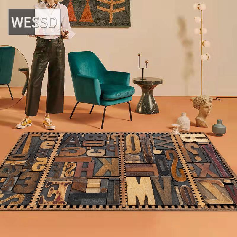 3D ковер с деревянным принтом для гостиной, ретро, ​​индивидуальный размер, мягкий нескользящий кухонный ковер, детский игровой коврик, коврик для передней двери, коврик