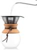 BODUM POUR OVER Pour Over Stainless Steel Mesh Filter Drip Type Coffee Maker 1L with Cork Cover [Genuine Product] 11571-109