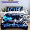 3pcs Gojo Satoru Cover Set - Personalized Name, HD Printed Bedding with 1 Cover and 2 Pillowcases - Perfect for Home Decor, Easy Care
