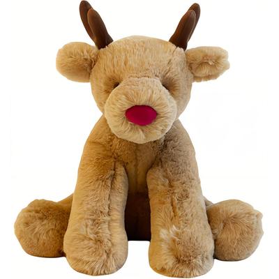 Jellycat Рождественская серия Роми Олень Куклы Плюшевая кукла Высота 20 см В сидячем положении