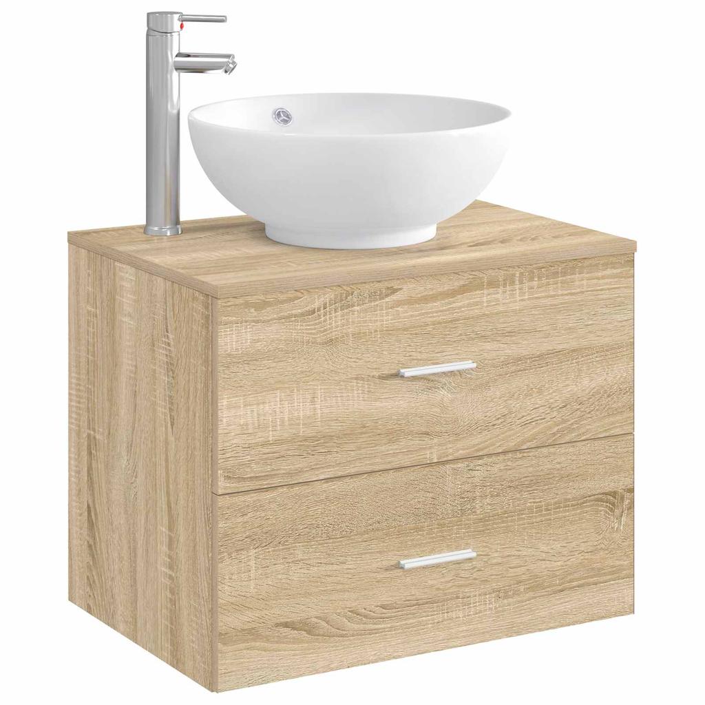 Bathroom Sink Chrome 44 x 44 x 16 cm Metal