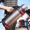 1200-3000ML Large Thermos Bottle Vacuum Flasks Stainless Steel Insulated Water Thermal Cup With Strap 48 Hours Insalation