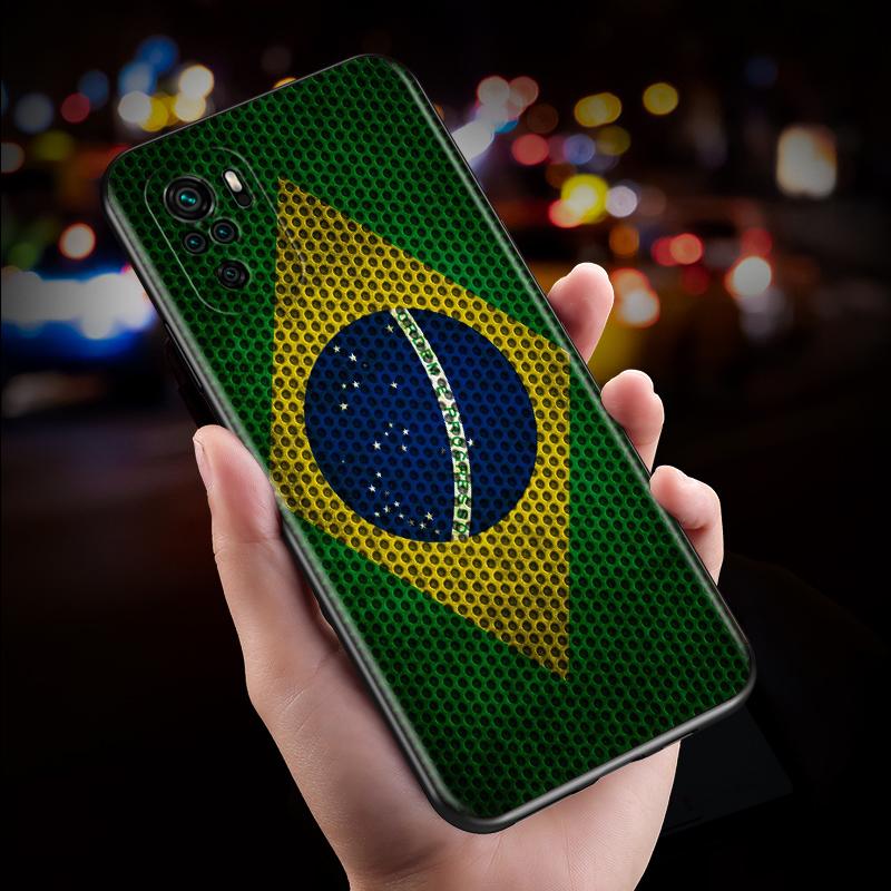 Силиконовый чехол с бразильскими флагами Бразилии для Xiaomi Redmi Note 10S 10 9 9S 9T 8T 8 7 6 5 Pro Max 5A 4X 4 5G, мягкий чехол для телефона