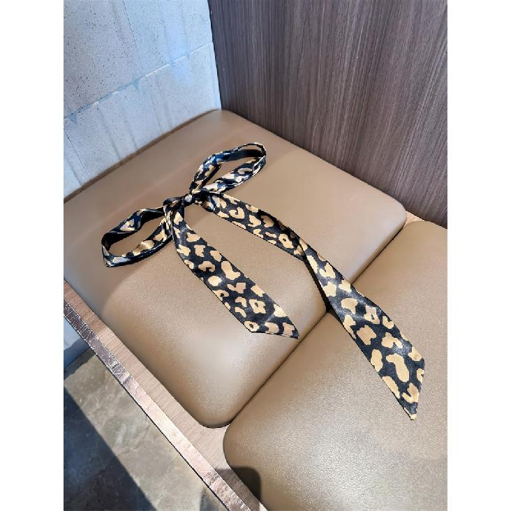 2025 Korean Style Polka Dot Scarf Necktie Headband Tied Hair, Women'S High-End Scarf, Autumn And Winter Thin Neck Protection Scarf, Long Strip