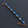 Blue Chalcedony Gemstone Handmade Copper Electroformed Jewelry Amazing Bracelet For Women
