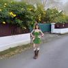 Островная одежда для отпуска Французская ретро-текстура зеленое на шнуровке жаккардовое платье-топ на бретелях короткая юбка женское летнее