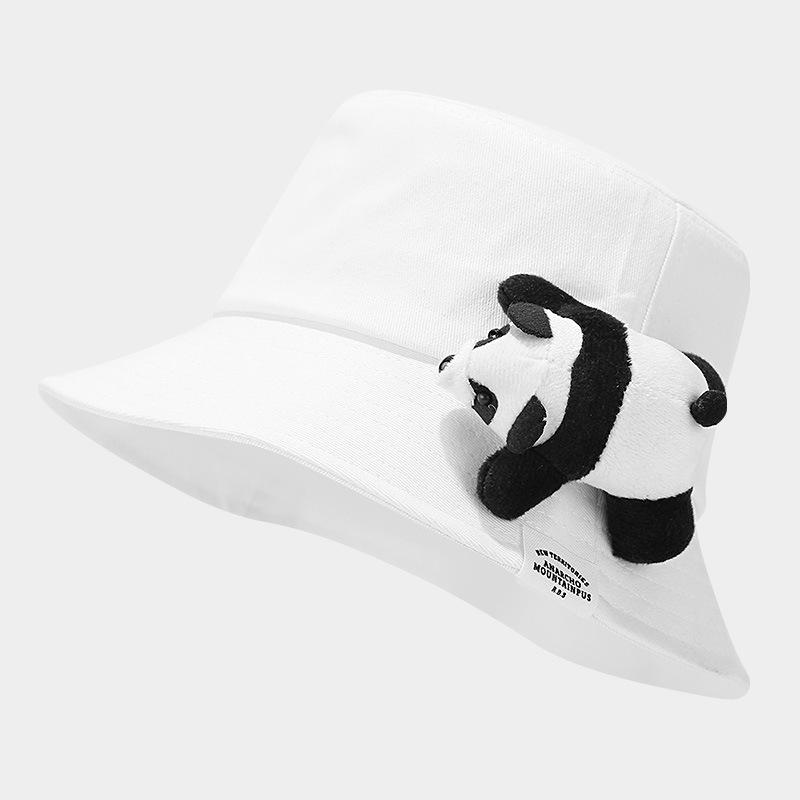 Breathable Solid Color Red Panda Fisherman Hat Cute Sun Hat Fisherman Hat Sun Protection Basin Hat Camping