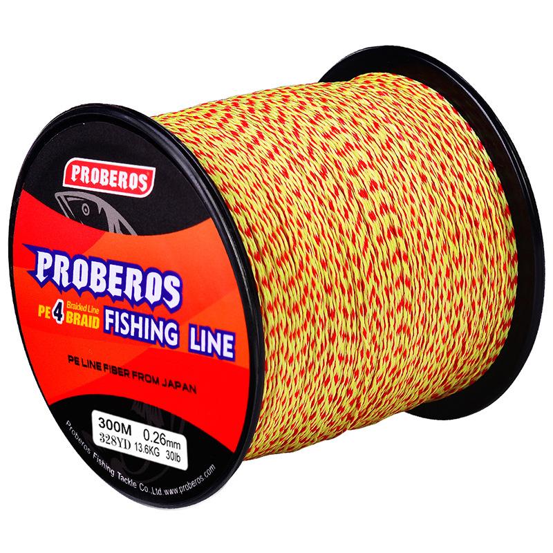 Оригинальная шелковая 4 тканая 300-метровая леска PE тканая разноцветная леска Strong Horse, разноцветная леска для скальной и морской рыбалки