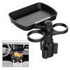 360° Rotation Auto Food Tray Multifunctional Car Seat Cup Holder New Car Dual Cup Holder