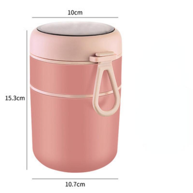 Термальный ланч-бокс из нержавеющей стали, 1 шт., ланч-бокс для бенто с ложкой, термобанка для еды, изолированный ланч-бокс для супа, ланч-бокс для детей и женщин WBL