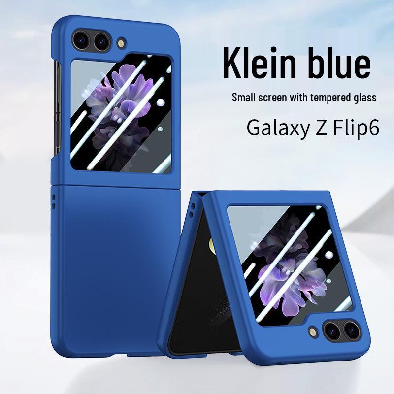 Совместимо с Samsung Z Flip 4/5/7: Защитный чехол для телефона с ощущением кожи, ударопрочный, с полным покрытием.