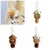 Doll Otter Hold Shell Key Chain Korean Style Anime Key Ring Mini Backpack Charms Children
