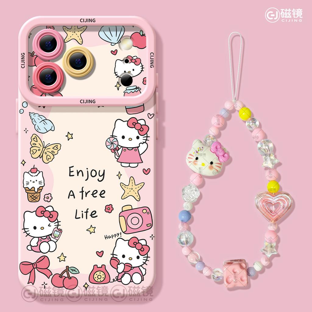 Hello Kitty Яблоко 17 чехол для мобильного телефона air новый iphone16pro защитный чехол 2 женщины 13 полноразмерный 14 противоударный x мягкий