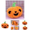 Unique Flip-over Pumpkin Plush Toy Cartoon Style Short Plush Material 18cm Tall