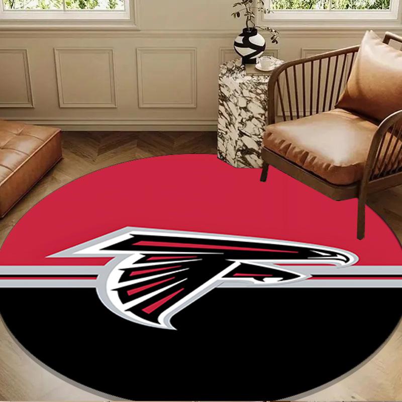 Atlanta-Falcons Rise Up Round mat, Anti-slip Circle Carpet Chair rug For livingroom,Bedroom, doormat home decor Gift Christmas Gifts