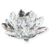 PLEAVIT Lotus Crystal Suncatcher, Crystal Glass Feng Shui Ornament (16cm)
