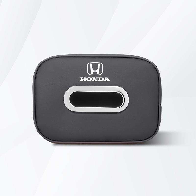ARD3  Car Tissue Box Car Interior Accessories For Honda Civic FIT CRV Accord Jazz HRV Odyssey Leather Tissue Storage Bag Kleenex Case