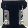 Natural Certified 925 Sterling Silver 4Ct Pear&Sapphire Gemstone Antique Earring