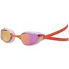 Mizuno GX SONIC EYE Swimming Glasses with Cushion Curved Lenses Light Pink with Ruby Unisex G-Shaped (Racing Type) N3JEC531, Mirror,