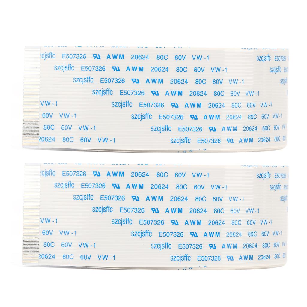 2Pcs Printer Flexible Flat Cable Fast Transmission High Softness FFC Flexible Ribbon Cable for