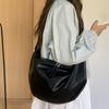 Сумка большой емкости в форме пельменя в ленивом стиле, простая и повседневная сумка через плечо для commuting