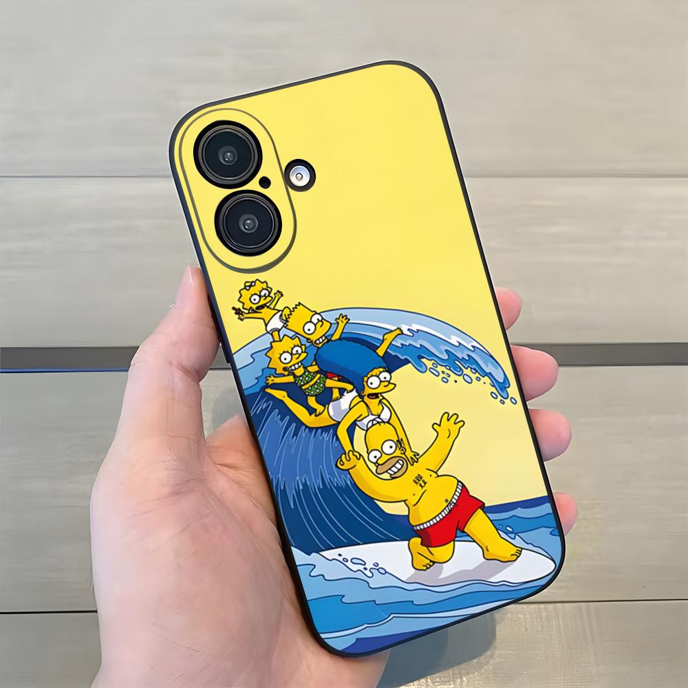 Cartoon S-Simpsons Phone Case For Iphone 17 Pro Max 15 16 Pro 14 Plus 13 11 12 Xr X Xs 7 8 SE Plus Back Cover