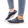 2025 New Large Size Women's Shoes Canvas Shoes Summer Thin Sports and Leisure Shoes Denim Flat White Shoes