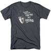 Ferris Bueller's Day Off My Hero T Shirt Mens Licensed 80s Movie Tee Charcoal