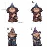 Funny Gnome Statues Resin Garden Dwarf Figurine Halloween Witch Sculpture  Christmas