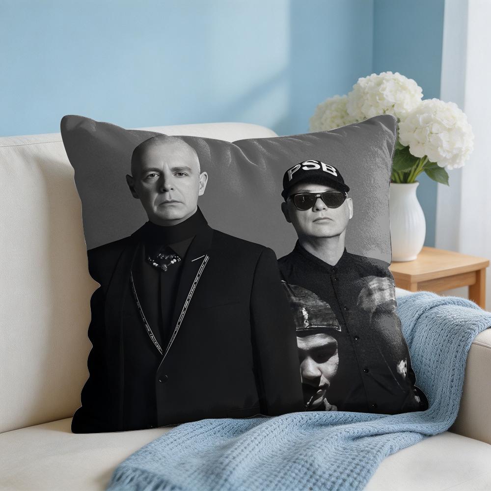 Music PPet Shop Boys Band Cushion Cover Square Pillow Bedroom Sofa Leisure Comfort Living Room Home Decoration X
