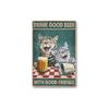 Mikankawa Tin Sign American Decorative Painting Miscellaneous Goods Interior Decoration Retro Style Easy To Install Coffee Beer Store Decoration