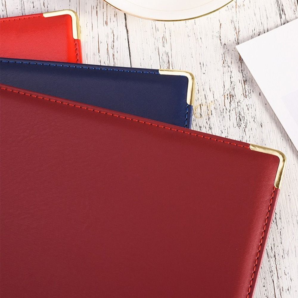 Пу кожаная пустая папка A4 для листов с файлами Папка для выступлений Хорошее качество