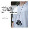 Protective Silicone Skin Case Plus Lens Cover and Lanyard for Action 5Pro Camera Accessories
