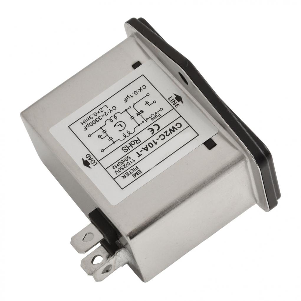 Compact Size 3A IEC Socket Power Filter for Serious Interference Occasions