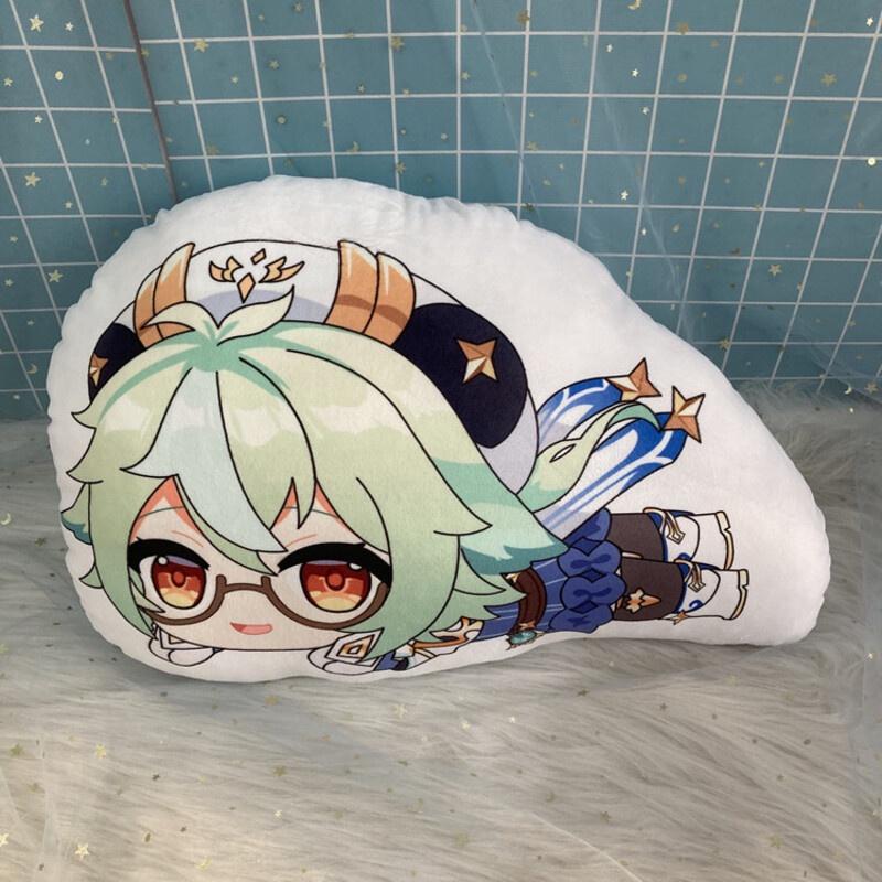 Милая плюшевая кукла-подушка Геншин Импакт Чжун Ли Нилу Сахароза для сна Рождественский подарок